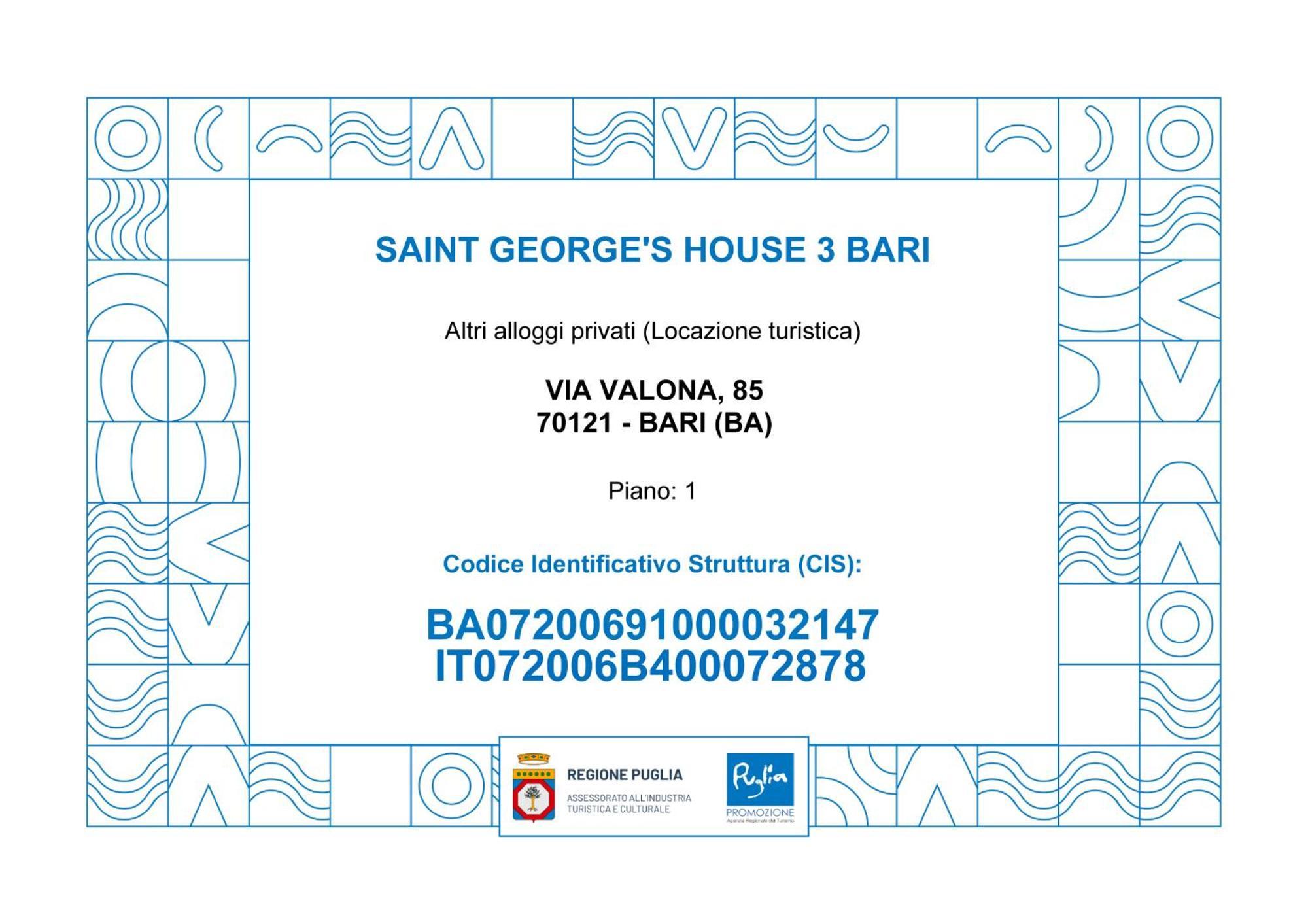 Saint George'S House 3 Bari Leilighet Eksteriør bilde
